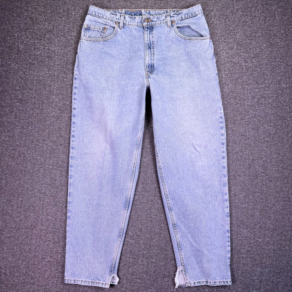 VTG 90s Levis 560 Jeans Mens 38x31 Light Wash Baggy Loose Fit Tapered Grunge USA